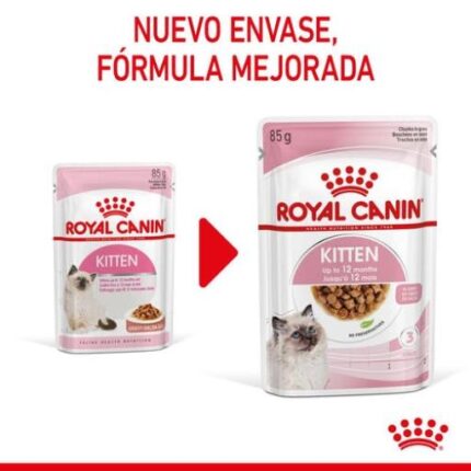 Royal Canin Kitten Gravy - อาหารเปียกสำหรับลูกแมวในน้ำเกรวี่ 85g (264064)