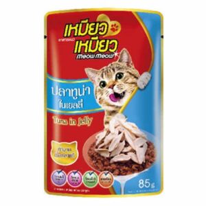 Meow Meow เหมียว เหมียว - อาหารแมวเปียกรสปลาทูน่า 85g (273714)