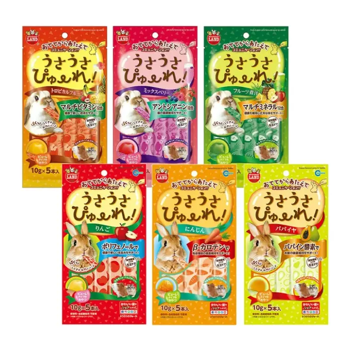 Minimal Land Rabbit Minimal Land Rabbit 10g - ขนมเลียสำหรับกระต่ายรสผลไม้ 10 กรัม (1 ซอง) (279658)