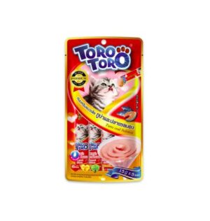 TORO Tuna And Salmon - ขนมครีมแมวเลียรสทูน่าและปลาแซลมอน (15g/5ซอง) (273629)