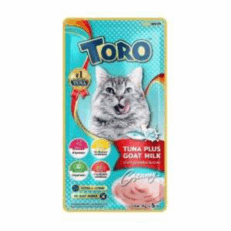 TORO Tuna Plus Goat Milk - ขนมครีมแมวเลียรสทูน่าผสมนมแพะ (15g/5ซอง) (273585)