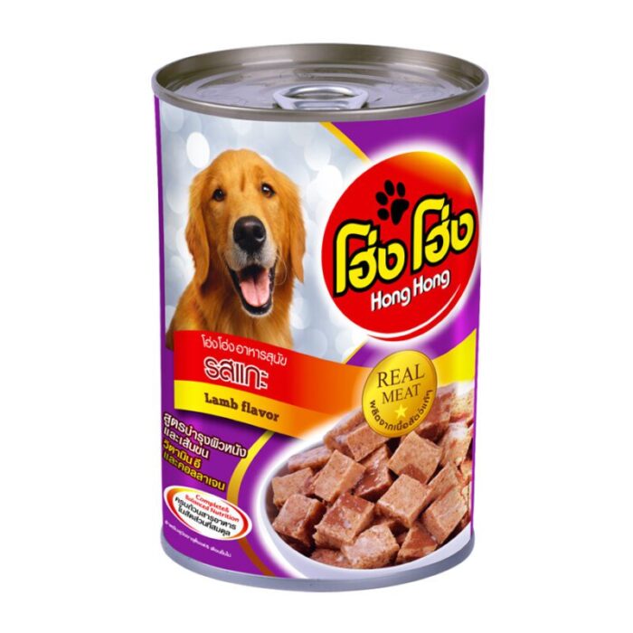 Hong Hong โฮ่ง โฮ่ง - อาหารเปียกสุนัขแบบกระป๋องรสแกะ 400g (274023)