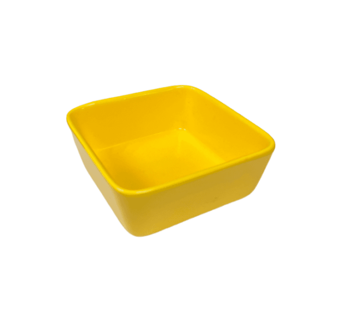 287331 Ceramic - ถ้วยเซรามิคทรงสี่เหลี่ยม 3.5นิ้ว สูง 1.3นิ้ว (286761)