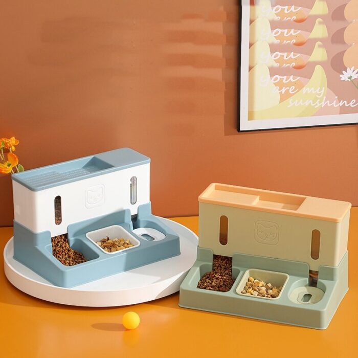 Kuma Automatic Pet Feeder - ที่ให้อาหารและน้ำอัตโนมัติ 1.7L (35x28x22cm) (289482)