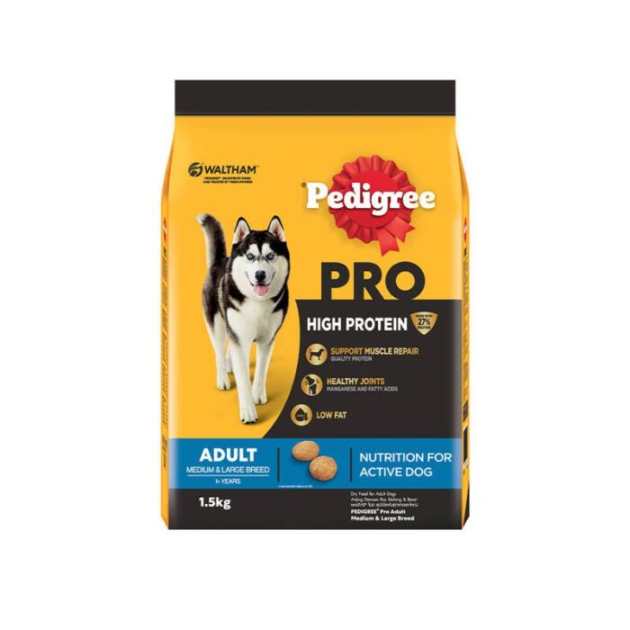 พบคำแนะนำในการเลือกกรงนกที่สมบูรณ์แบบ 8 Pedigree Pro High Protein Adult Medium & Large Breed - อาหารสุนัขโตพันธุ์กลางและใหญ่ 1.5 kg (295273)