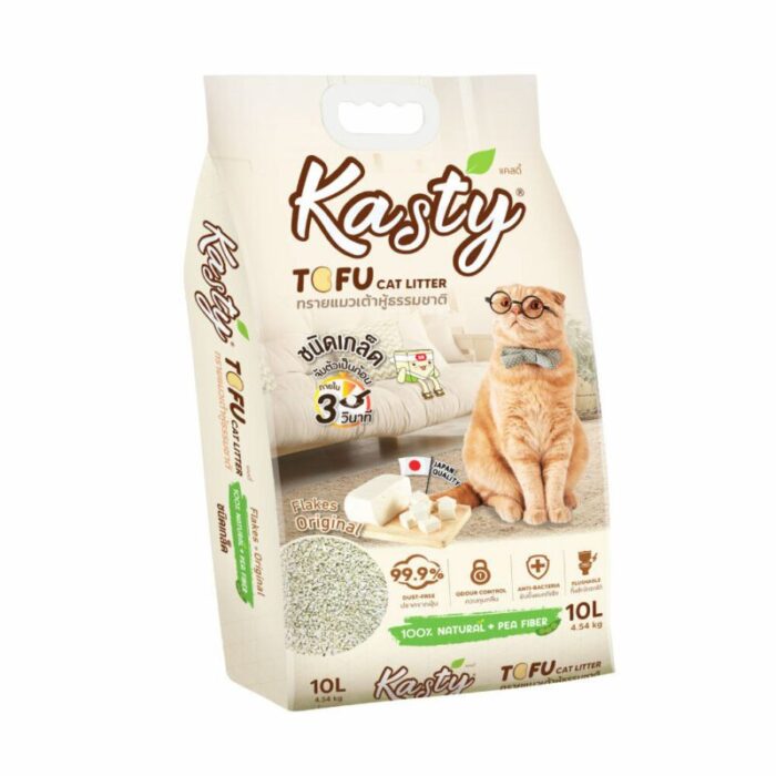Kasty Flakes Original Tofu Cat Litter - ทรายแมวเกล็ดเต้าหู้กลิ่นดั้งเดิม 10L (285133)
