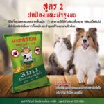 TBD Tossakan Kill Fleas & Tick 3 in 1 - ผงทศกัณฑ์ หัวเชื้อผสมน้ำสูตร 2 ปกป้องและบำรุง สำหรับสุนัขและแมว 3.5 กรัม (299100)