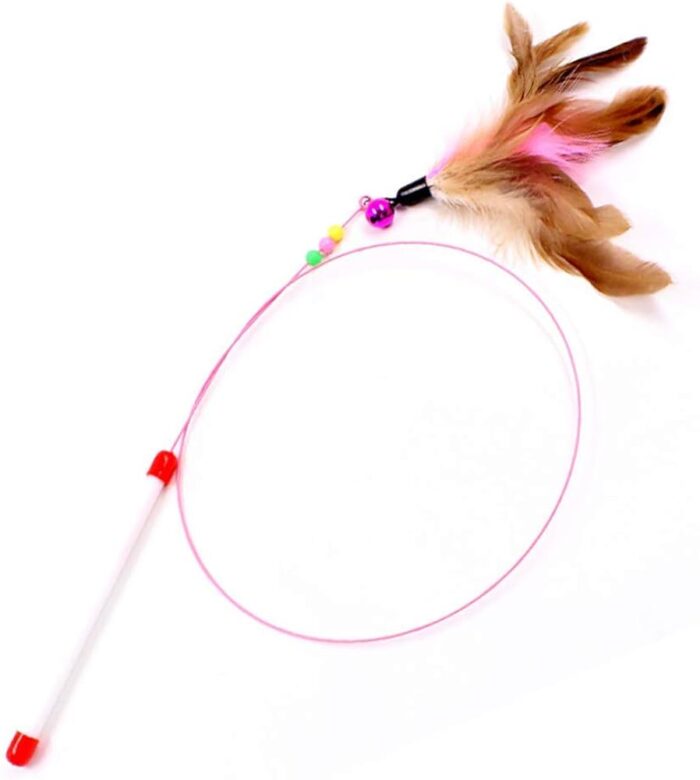 Cat Toy Cat Teaser Rod - ไม้ล่อแมวแบบลวดสลิง (302527)