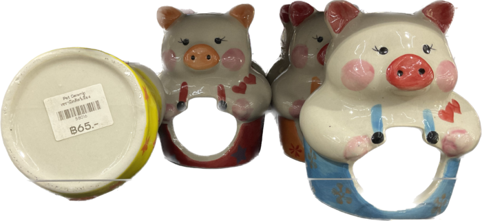 TBD Ceramic Hamster - เซรามิคแฮมสเตอร์รูปหมู (297041)