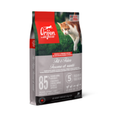 ORIJEN Fit & Firm Cat Food 4lb - อาหารสำหรับแมวโตอายุ 1 ปีขึ้นไปควบคุมและลดน้ำหนักทุกสายพันธุ์ เกรดพรีเมี่ยม 1.8 กิโลกรัม (304804)