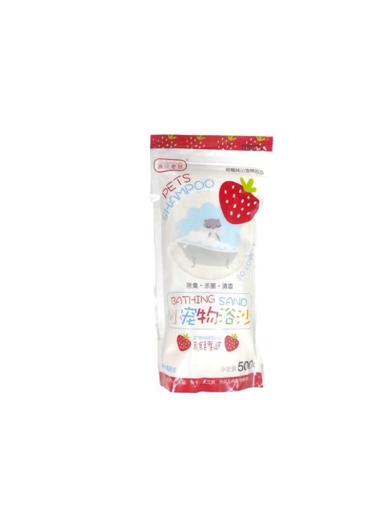Pet Heng Pets Shampoo Bathing Sand Strawberry DM022 - ทรายอาบน้ำแฮมสเตอร์ กลิ่นสตรอว์เบอร์รี