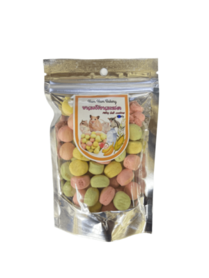 306060 Ham Ham Bakery Milky Ball Cookies - ขนมสัตว์เลี้ยง ขนมผิงนมสด 20g (315045)