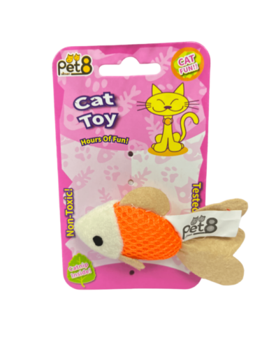 (TBD เลิกขาย) Pet8 Cat Toy - ของเล่นสำหรับแมว ตุ๊กตาปลาทอง (318593)