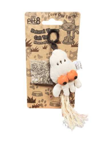 (TBD เลิกขาย) Pet8 Cat Toy + Catnip - ของเล่นสำหรับแมว ตุ๊กตาปลาหมึกพร้อมแคทนิป (318605)