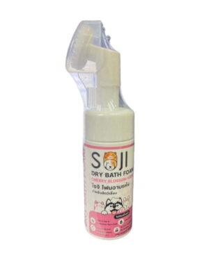 314574365_820054342613303_7111916114252331680_n Soji Dry Bath Foam Cherry Blossom Scent - โฟมอาบแห้งสำหรับสัตว์เลี้ยง กลิ่นเชอรี่บลอสซั่ม 120ml (313253)