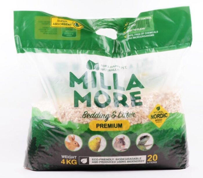Milla More Premium Nature Aspen Wood - ขี้เลื่อยรองพื้นเกรดพรีเมี่ยม ไม่มีฝุ่น แบบหยาบ 20L (4kg) (314499)