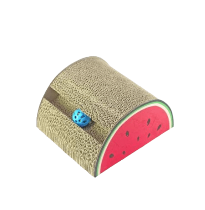 SOOS Sukina Petto EP-433 - ที่ลับเล็บแมว ครึ่งวงกลมแตงโม (23.5x20x13cm) (319873)