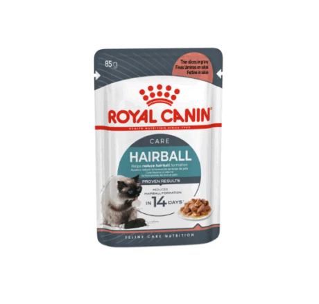 Royal Canin Care Hairball Gravy - อาหารแมวเปียก ดูแลปัญหาก้อนในซอสเกรวี่ 85g