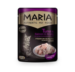 MARIA Authentic Cat Food Tuna & Salmon In Gravy MARIA Authentic Cat Food Tuna & Salmon In Gravy