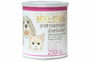 AG-SCIENCE Milk Replacer Powder - นมผง อาหารทดแทนนมสำหรับสัตว์เลี้ยงอายุ 3 วันขึ้นไป 250g (316516)