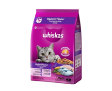 Whiskas Adult Mackerel - วิสกัส อาหารแมวรสปลาทู 1.2Kg