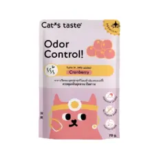 Cats Taste Pouch Odor Control Tuna in Jelly added Cranberry - อาหารแมวเปียกสูตรควบคุมกลิ่น ปลาทูน่าในเยลลี่เพิ่มแคนเบอร์รี่ 70g (320859)