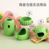 Ceramic Cactus Shape - ที่ตั้งขวดน้ำเซรามิครูปกระบองเพชร (12.5x11cm) (324435)
