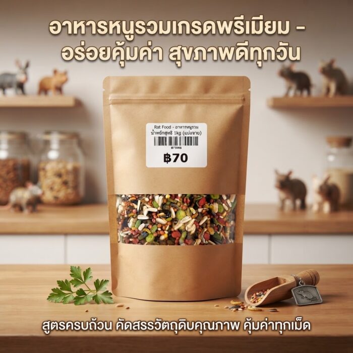 Rat Food - อาหารหนูรวม 1kg (แบ่งขาย)(333898)