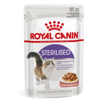Royal Canin Sterilised Gravy - อาหารแมวเปียกสูตรเฉพาะสำหรับแมวทำหมัน 85g (323478)