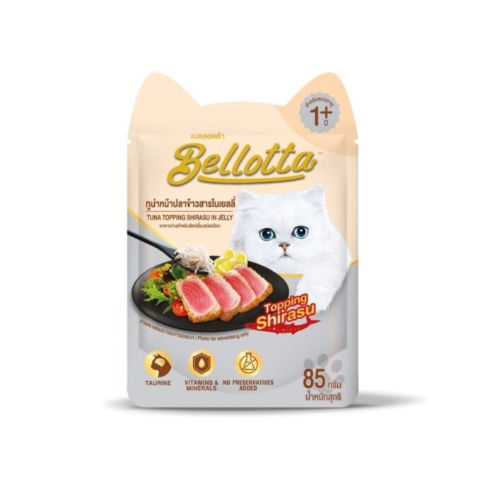 Bellotta Pouch Tuna Topping Shirasu In Jelly