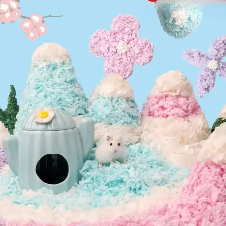 พบคำแนะนำในการเลือกกรงนกที่สมบูรณ์แบบ 9 BUCASTATE Colorful Cotton Paper Bedding 400G