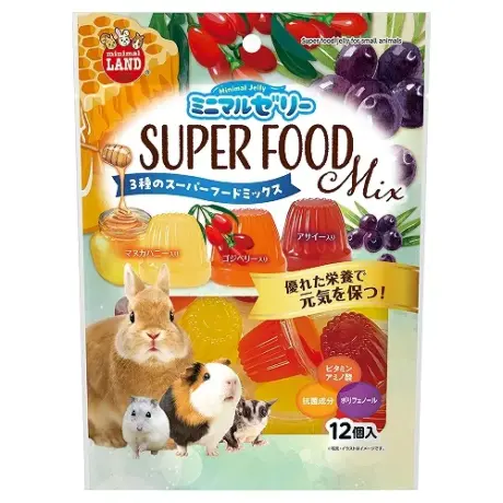 Minimal Land Superfood Mix - เยลลี่ซุปเปอร์ฟู้ดมิกซ์ 192g (12ชิ้น)(329544)