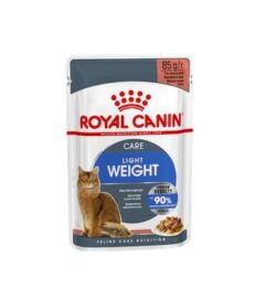 Royal Canin Care Light Weight Gravy - อาหารแมวเปียกสำหรับแมวโตสูตรลดความอ้วนในน้ำเกรวี่ 85g (323424)