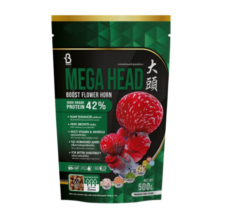 Boost Flower Horn Mega Head M - อาหารปลาหมอสี เร่งโต เร่งโหนก ขนาดเม็ด 4-5mm 100g (585505)