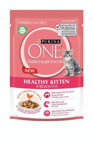 c359c7af34c341da76394286161a7b4a Purina One Healthy Kitten Formula - อาหารเปียกลูกแมว 3 สัปดาห์ - 1ปี 70g (328087)