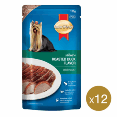 SmartHeart Pouch Roasted Duck Flavor - อาหารเปียกสุนัขแบบซอง รสเป็ดย่าง 120g (331031)
