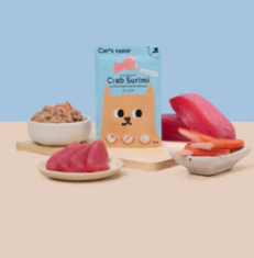 Cats Taste Pouch Tuna Topped With Crab Surimi Jelly - อาหารแมวเปียกสูตรปลาทูน่าหน้าปูอัดในเยลลี่ 70g (344651)