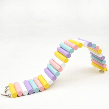 พบคำแนะนำในการเลือกกรงนกที่สมบูรณ์แบบ 8 Colorful Wood Arch Bridge Bendable M - สะพานไม้ดัดสำหรับตกแต่งกรงแฮมสเตอร์ (6x50ซม.) (567817)