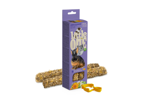 Little One Sticks with Herbs and Flowers - ขนมสัตว์ฟันแทะ ธัญพืชอัดแท่งผสมสมุนไพรและดอกไม้ 110g