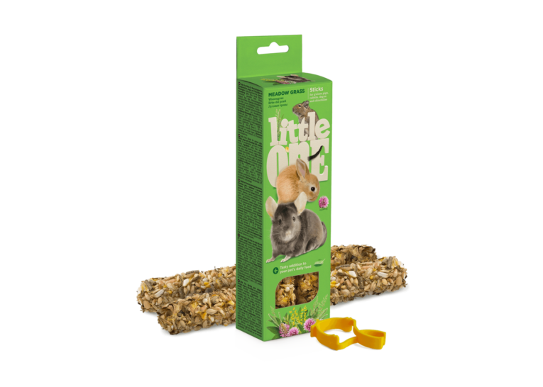 Little One Sticks with Meadow Grass - ขนมสัตว์ฟันแทะ ธัญพืชอัดแท่งผสมหญ้ารวม 110g