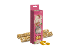 Little One Sticks with Puffed Rice and Nuts - ขนมแฮมสเตอร์และหนู ธัญพืชอัดแท่งผสมข้าวพองและถั่ว 120g