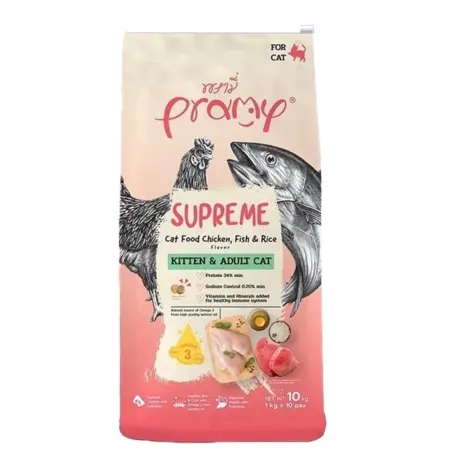 พบคำแนะนำในการเลือกกรงนกที่สมบูรณ์แบบ 9 Pramy Supreme Kitten & Adult Cat Chicken Fish & Rice Flavor - อาหารเม็ดสำหรับลูกแมวและแมวโต สูตรไก่ปลาและข้าว 10kg