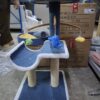 50424 Pet8 Cat Tree TRH41 - คอนโดแมวสีน้ำเงินพร้อมโมบาย (40x40x70cm) (360559)