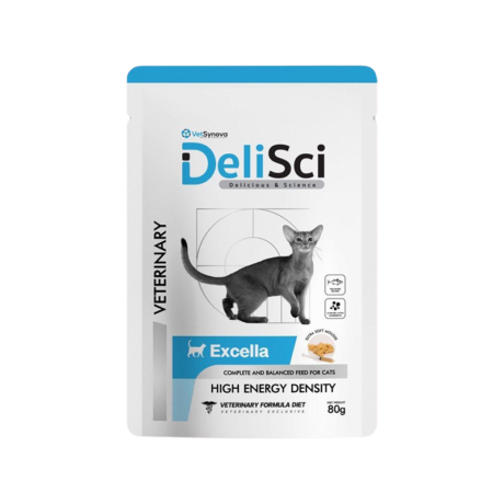 Vetsynova DeliSci Excella Wet For Cat 80g - อาหารเสริมฟื้นฟูสำหรับแมวป่วย ชนิดเปียก 80 กรัม (369376)