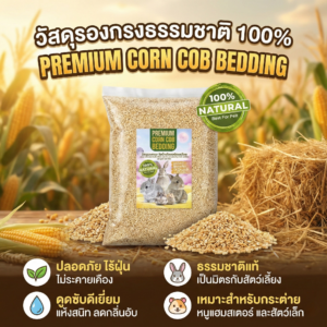 Premium Corn Cob Bedding - ซังข้าวโพดละเอียด 1kg