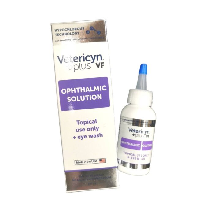 Vetericyn Plus VF Ophthalmic Solution - น้ำยาล้างทำความสะอาดตาสำหรับสัตว์เลี้ยง 60ml (369476)