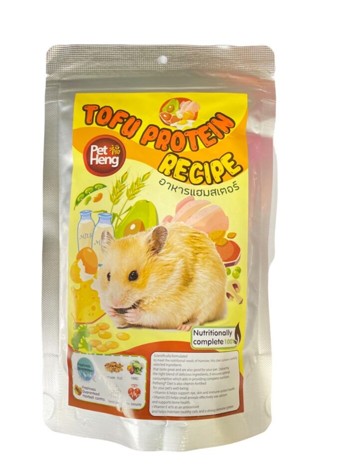 Pet Heng Hamster Food Tofu Protein - อาหารแฮมสเตอร์รสโปรตีนเต้าหู้ 180g (373196) (60)