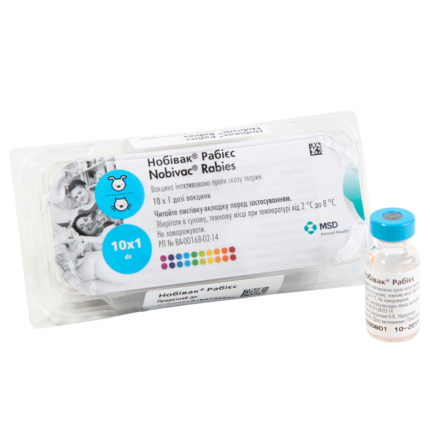 TBD Nobivac Rabies Vaccines -วัคซีนป้องกันโรคพิษสุนัขบ้าสำหรับสัตว์เลี้ยง (1dose)(369552)