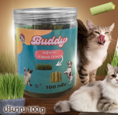 Buddy Freeze Dried Grass Sticks - อาหารฟรีซดราย หญ้าแท่ง 100g