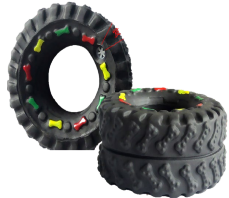 Morio Pet Toys TT456 - ของเล่นสัตว์เลี้ยง ล้อรถบีบมีเสียง (369530)